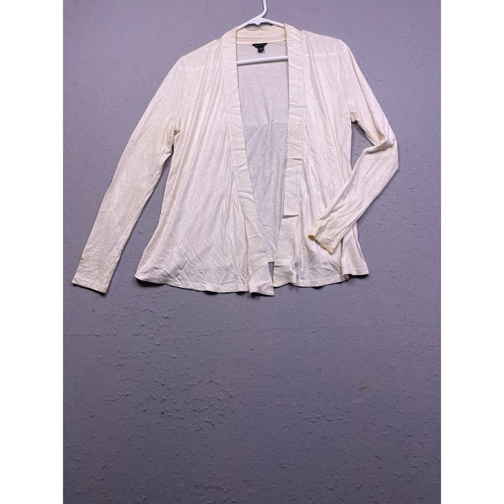 Ann Taylor Cardigan Jersey Knit Cream XS Womens
